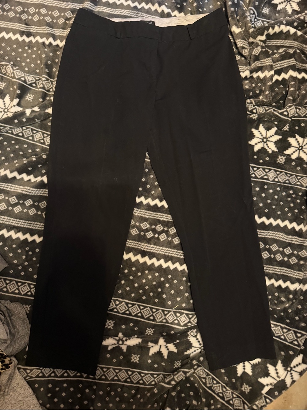 Liz Claiborne Black Straight-Leg Dress Pants